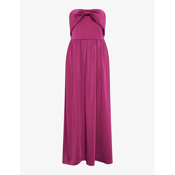 Omnes Millie bow-detail recycled-polyester maxi dress | OMNES