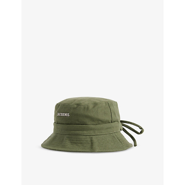 Jacquemus Le Bob Gadjo Brand-Plaque Cotton Bucket Hat