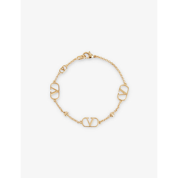 Valentino Garavani Vlogo Repeat gold-tone brass bracelet