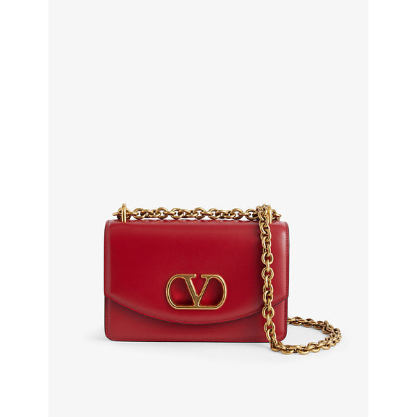 Valentino Garavani Vain VLogo Signature Small Leather Shoulder Bag