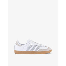 Adidas Samba OG logo-print leather and suede low-top trainers | Adidas