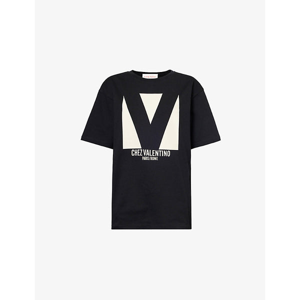 Valentino Garavani Chez brand-print cotton-jersey T-shirt