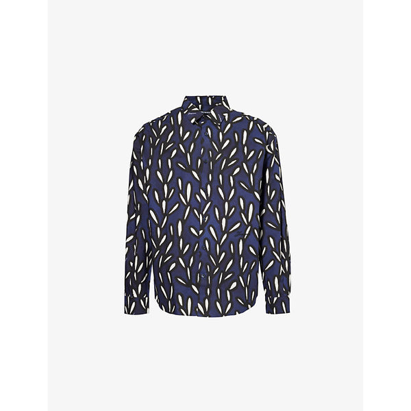 Jacquemus La Chemise Simon graphic-print relaxed-fit cotton shirt