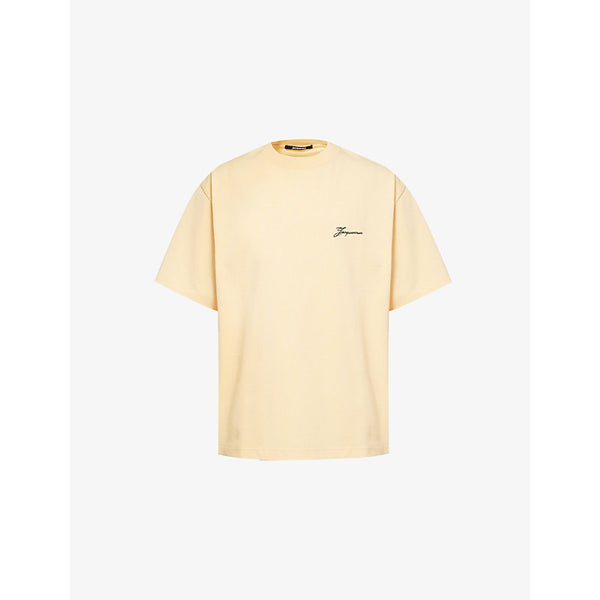 Jacquemus Crewneck Brand-Embroidery Cotton-Jersey T-Shirt