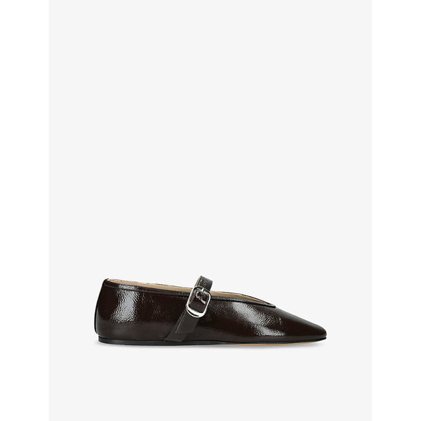 Le Monde Beryl Stella Single-Strap Leather Ballet Flats