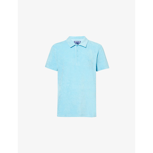 Vilebrequin Phoenix logo-embroidered cotton-blend terry polo shirt