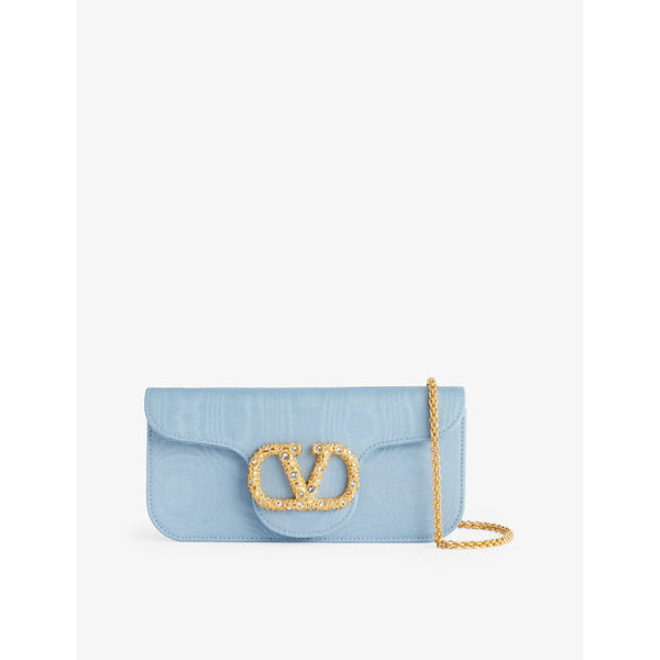 Valentino Garavani VLogo woven clutch bag