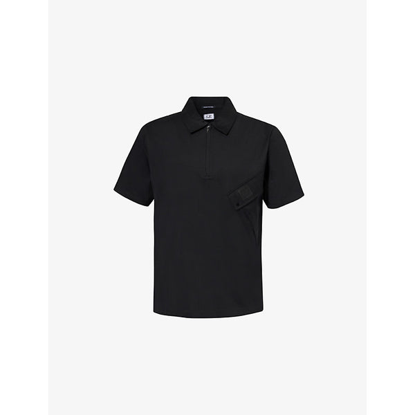 C.P. Company Branded Cotton-Jersey Polo Shirt