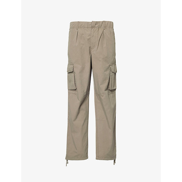 Arne Parachute multi-pockets straight-leg relaxed-fit cotton-blend trousers