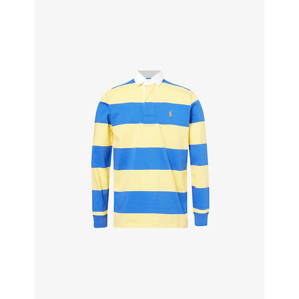 Polo Ralph Lauren Rugby Striped Regular-Fit Cotton-Jersey Polo Shirt