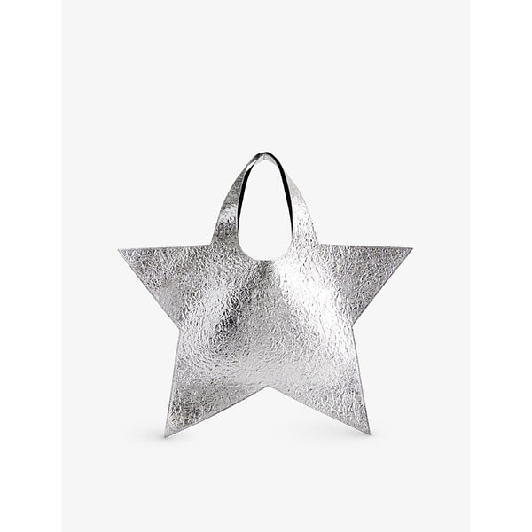 Coperni Foil Star Leather Tote Bag