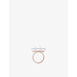 Tasaki Balance Neo rose-gold and Akoya-pearl ring