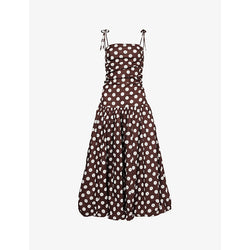 Amy Lynn Alexa polka-dot cotton-poplin midi dress | AMY LYNN