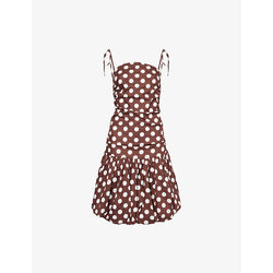 Amy Lynn Alexa polka-dot cotton-poplin mini dress | AMY LYNN