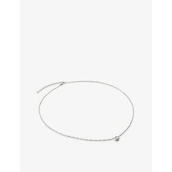 Monica Vinader Essentials large 925 sterling-silver and 0.073ct lab-grown diamond necklace