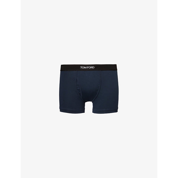 Tom Ford Branded-Waistband Stretch-Cotton Boxer Briefs