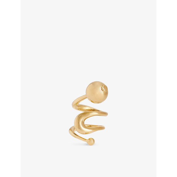 Ghazal Paris Amal 24ct Yellow Gold-Plated Brass Ring