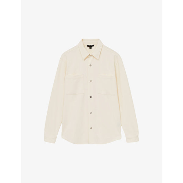 Reiss Fitzroy chest-pocket corduroy overshirt