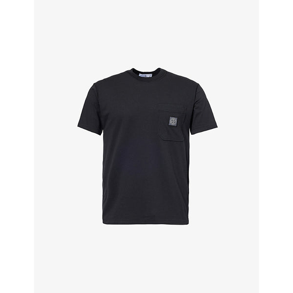 Stone Island Brand-Patch Regular-Fit Cotton-Jersey T-Shirt