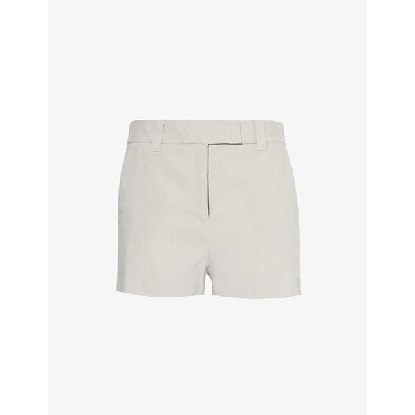 Marella Incluse High-Rise Linen-Blend Shorts