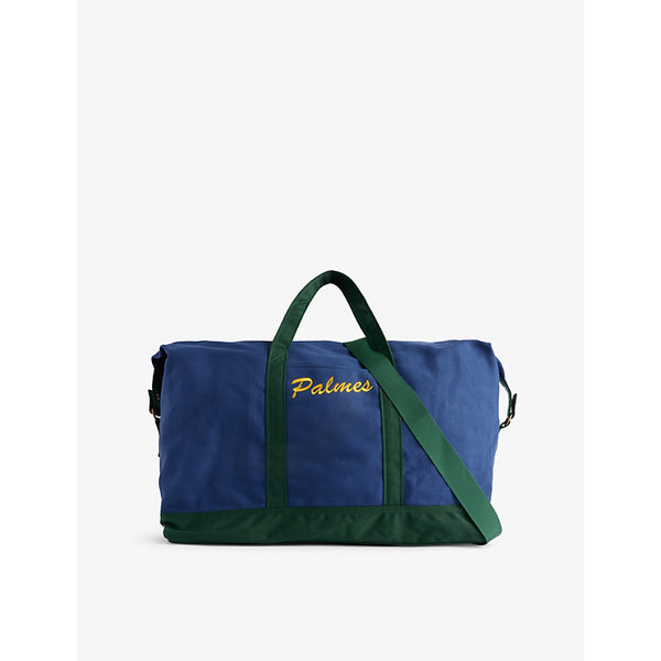 Palmes Brand-Embroidery Cotton Duffle Bag