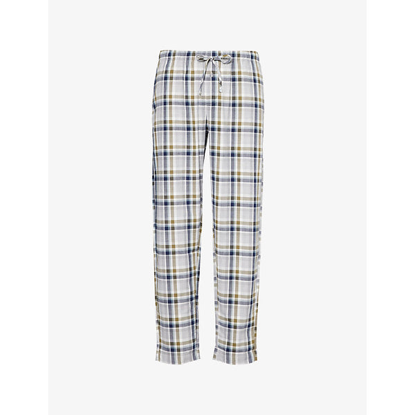 Hanro Check-print Straight-leg Cotton Pyjama Bottoms