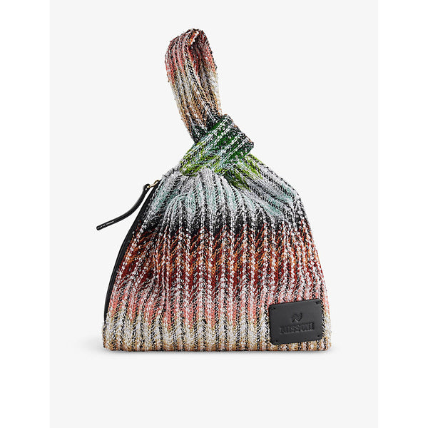 Missoni Chevron Pattern Knot Woven Bag