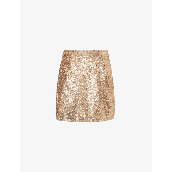 Aspiga Daria Sequin-Embellished Woven Mini Skirt