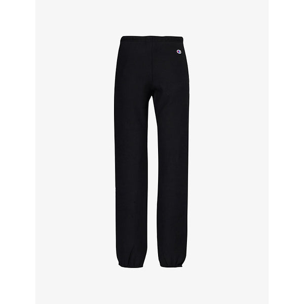 Champion Elasticated-Cuffs Straight-Leg Mid-Rise Cotton-Blend Jogging Bottoms