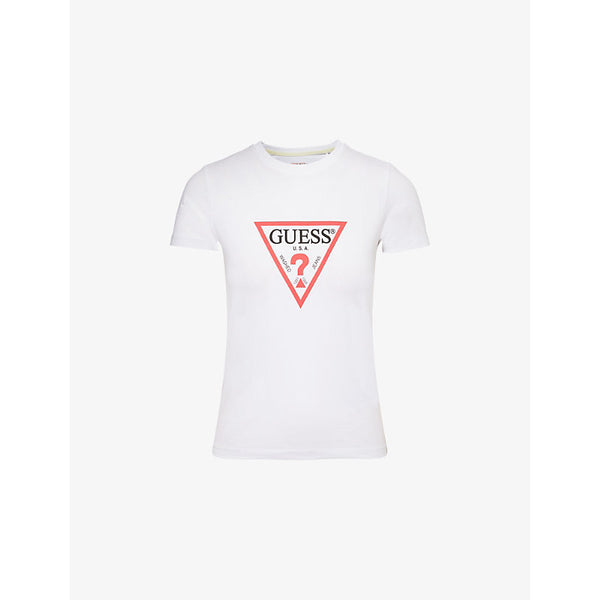 Guess Iconic Logo-Print Slim-Fit T-Shirt