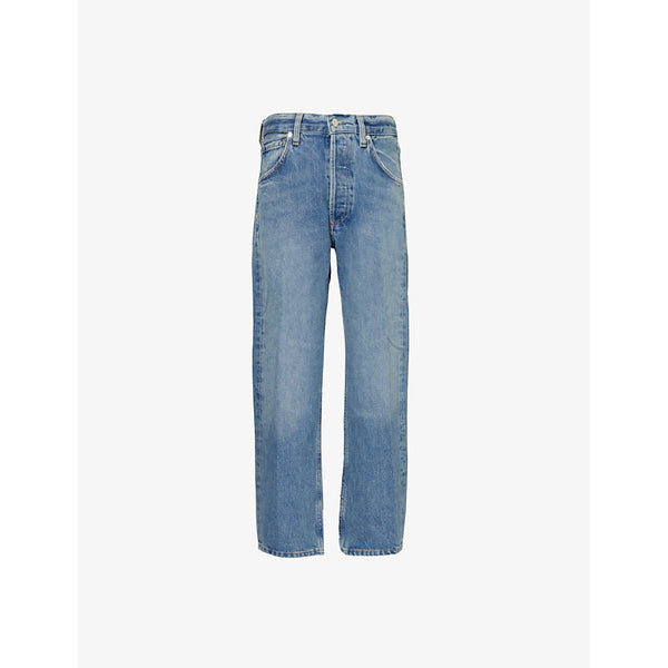 Citizens Of Humanity Winslow Crop Boyfriend Mid-Rise Straight-Leg Denim Jeans