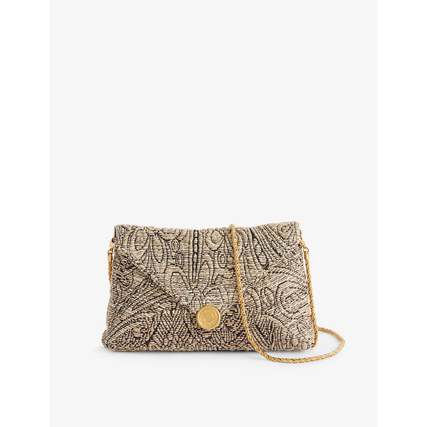 Dries Van Noten Jacquard Woven Clutch Bag