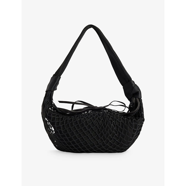 Lemaire Fortune Croissant Filt Woven and Leather Shoulder Bag