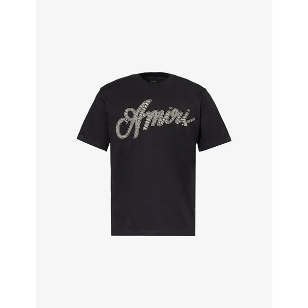 Amiri Script-Logo Short-Sleeve Cotton-Jersey T-Shirt