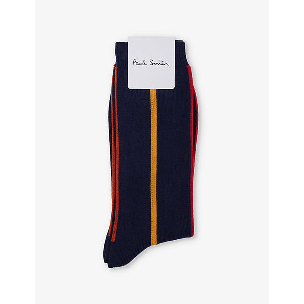 Paul Smith Crew-Length Cotton-Blend Socks