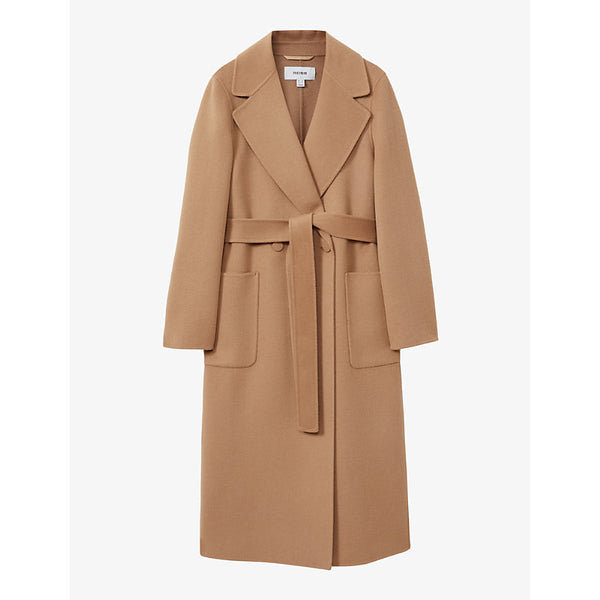 Reiss Lucia Double-Breasted Regular-Fit Wool-Blend Coat