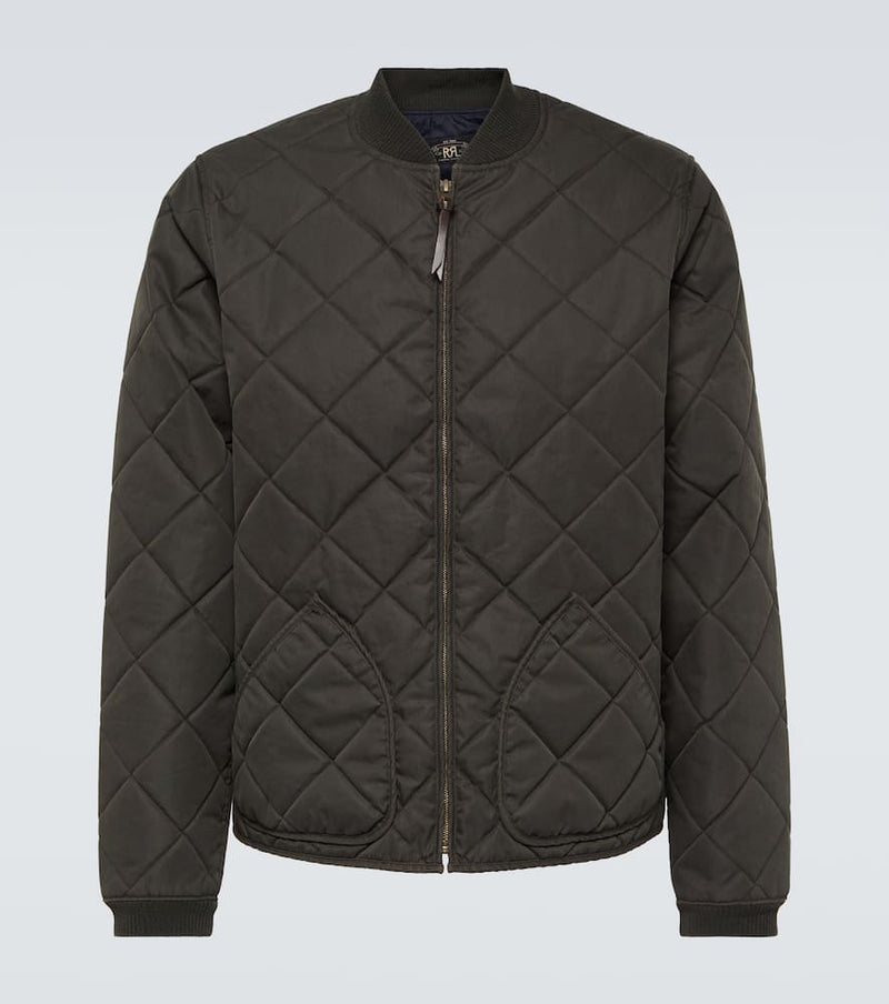 RRL Benton quilted bomber jacket