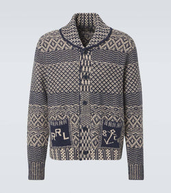 RRL Cotton, linen and wool cardigan