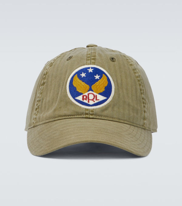 RRL Embroidered cotton cap