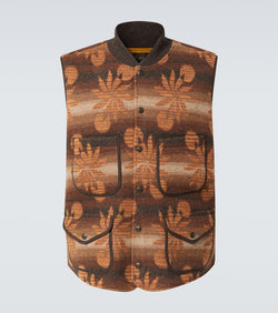 RRL Embroidered wool and cashmere vest