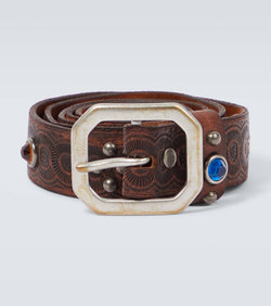 RRL Rasco embellished leather belt