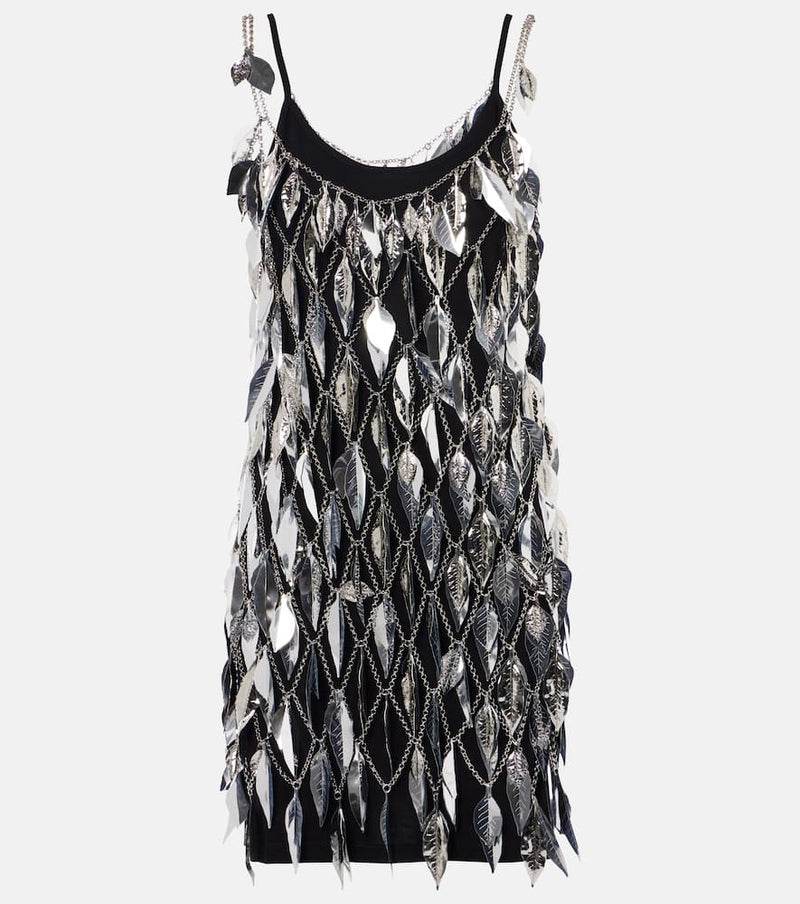 Rabanne Chain-detail embellished minidress