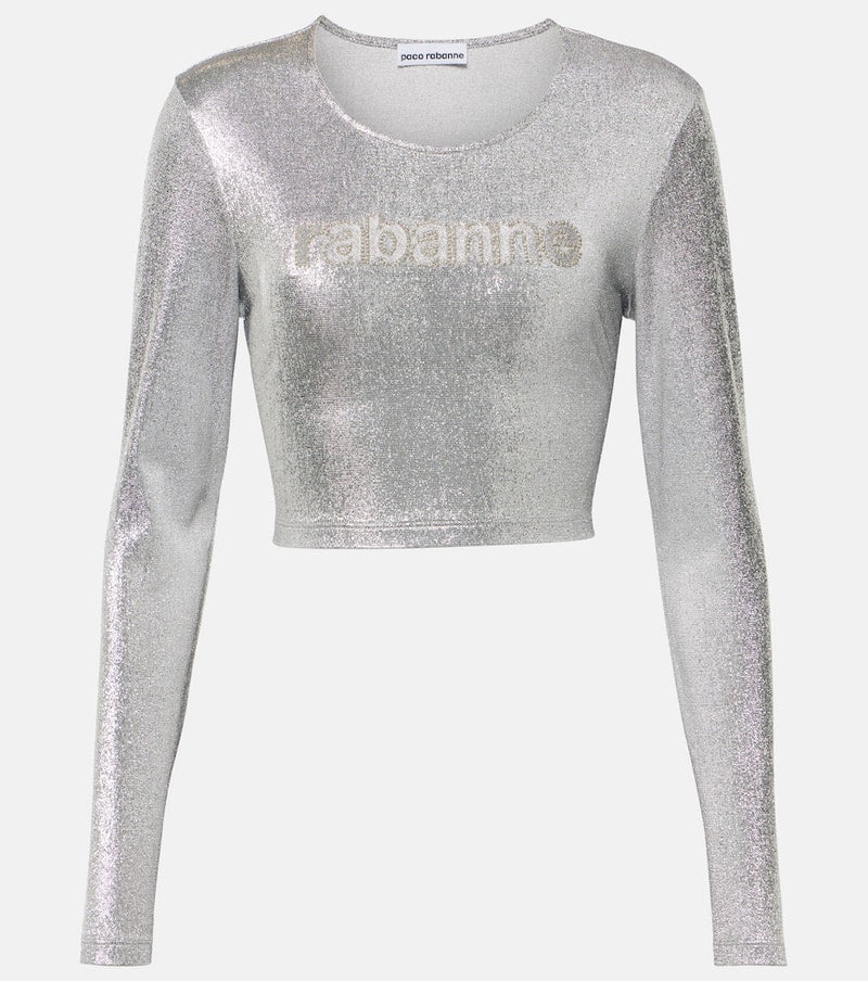 Rabanne Cropped long-sleeve top | LYBSTORE