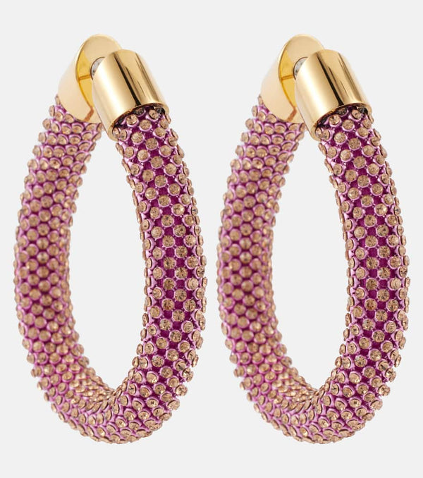 Rabanne Embellished hoop earrings | LYBSTORE