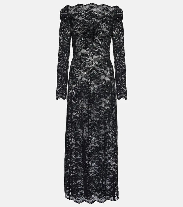 Rabanne Floral lace maxi dress | LYBSTORE