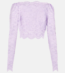 Rabanne Floral lace top