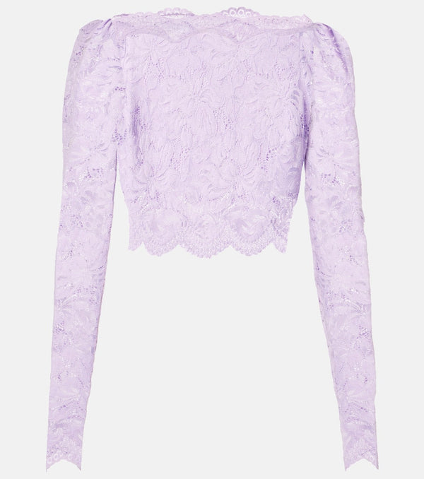 Rabanne Floral lace top