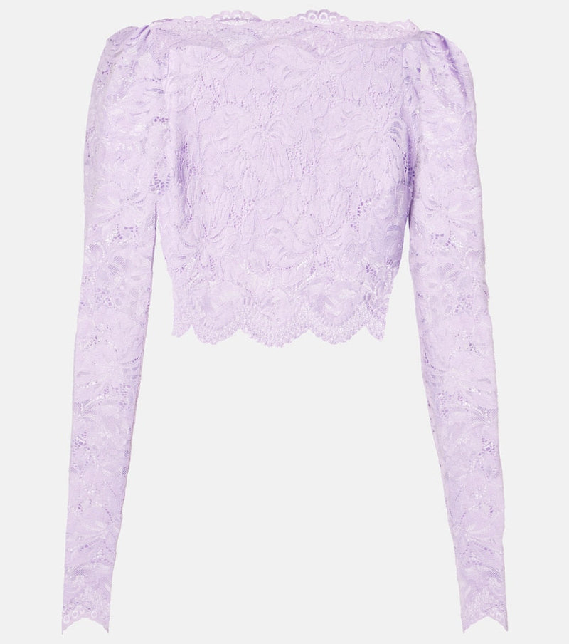 Rabanne Floral lace top