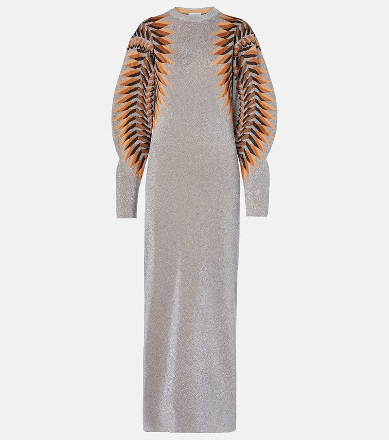 Rabanne Lamé jacquard maxi dress