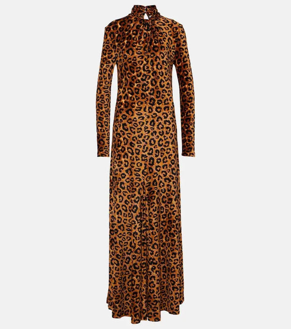 Rabanne Leopard-print maxi dress | LYBSTORE